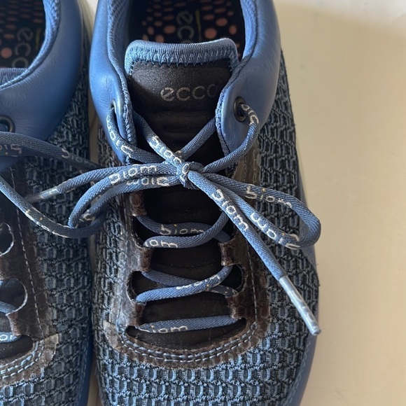 Ecco Womens Biom Fjuel Sneakers Athletic Shoes,Blue,Leather and Mesh,Size 7 - Picture 6 of 9
